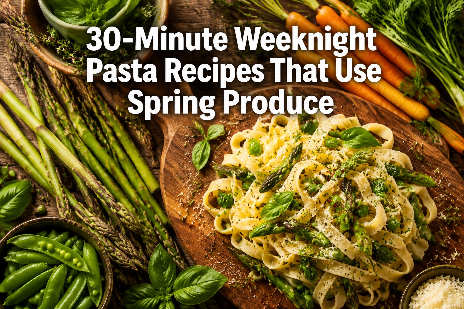 30-Minute Weeknight Pasta Recipes That Use Spring Produce