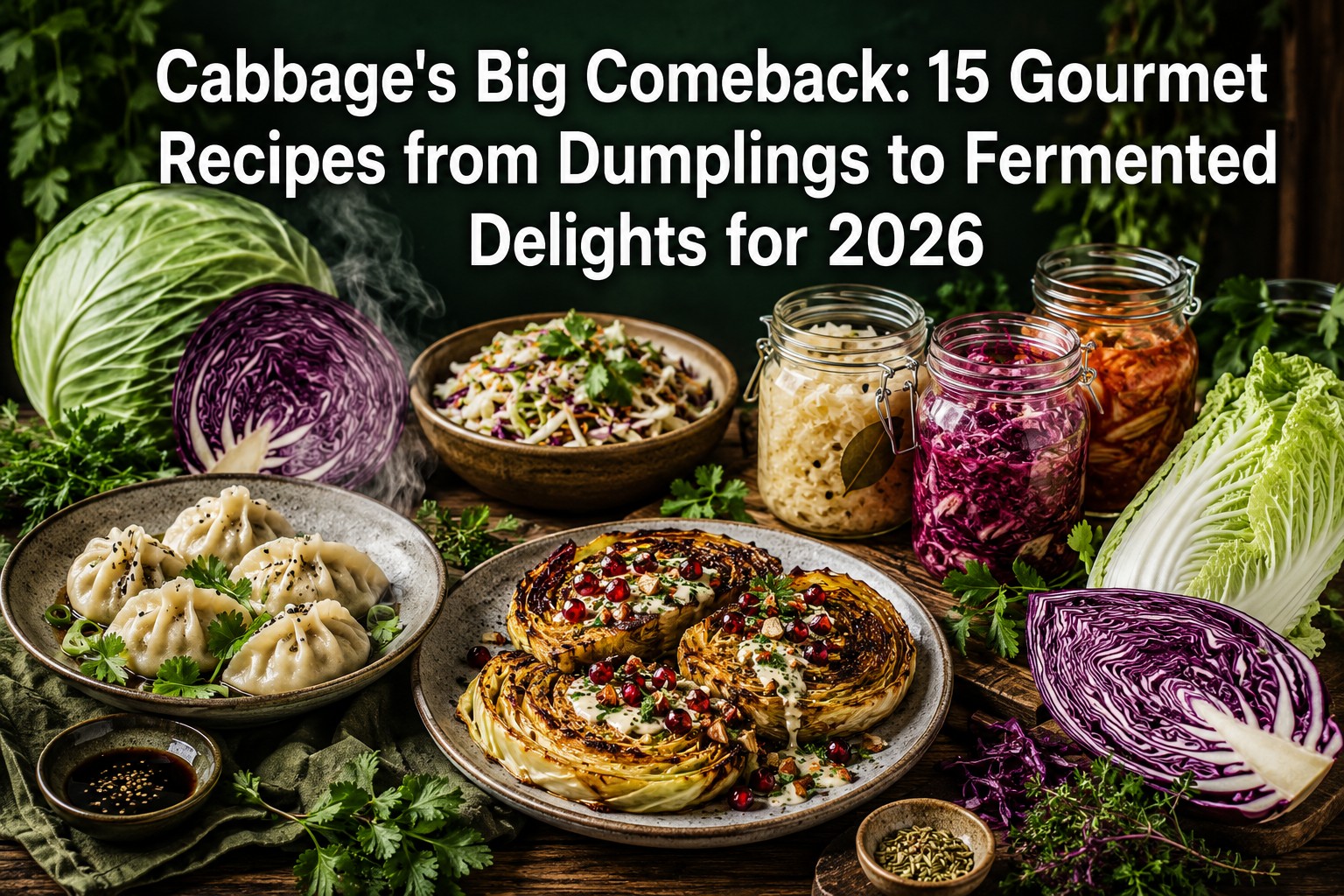 Cabbage’s Big Comeback: 15 Gourmet Recipes from Dumplings to Fermented Delights for 2026