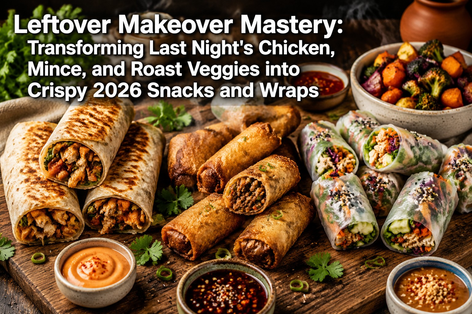 Leftover Makeover Mastery: Transforming Last Night’s Chicken, Mince, and Roast Veggies into Crispy 2026 Snacks and Wraps