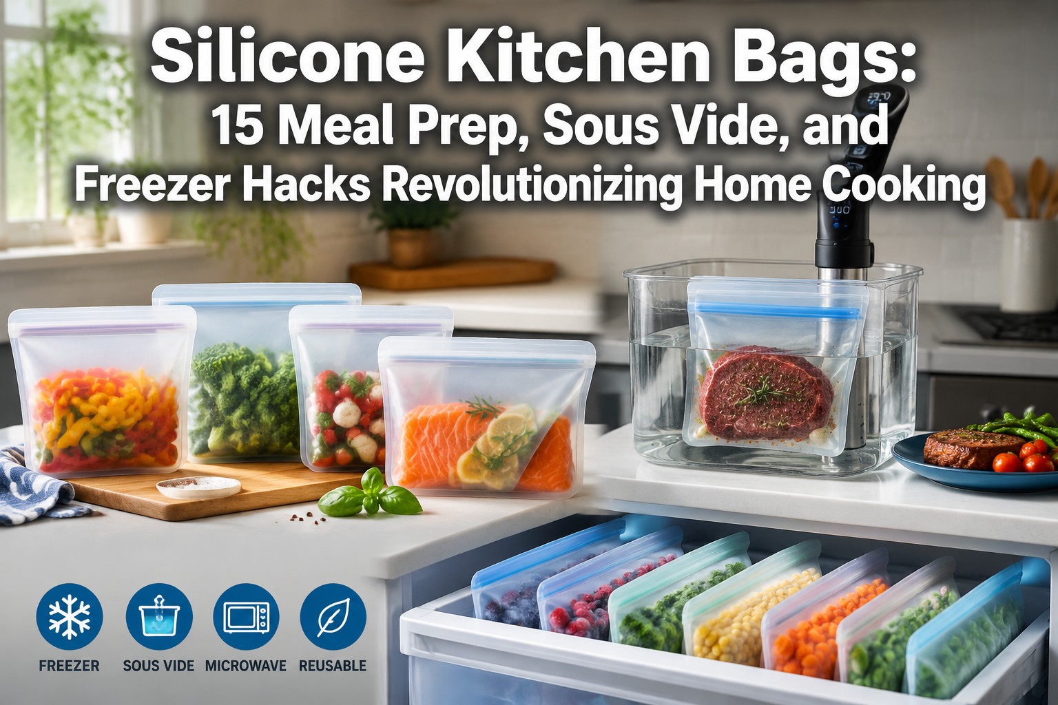 Silicone Kitchen Bags: 15 Meal Prep, Sous Vide, and Freezer Hacks Revolutionizing Home Cooking