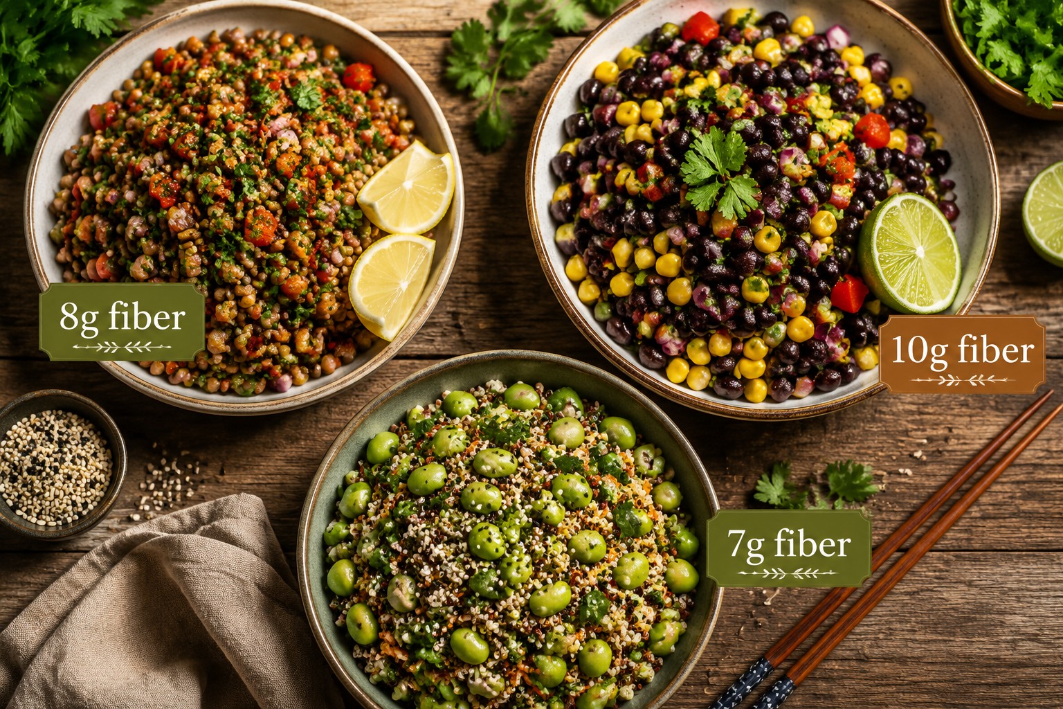 High-Fiber Global Side Dishes vs Regular Sides Nutrition Comparison