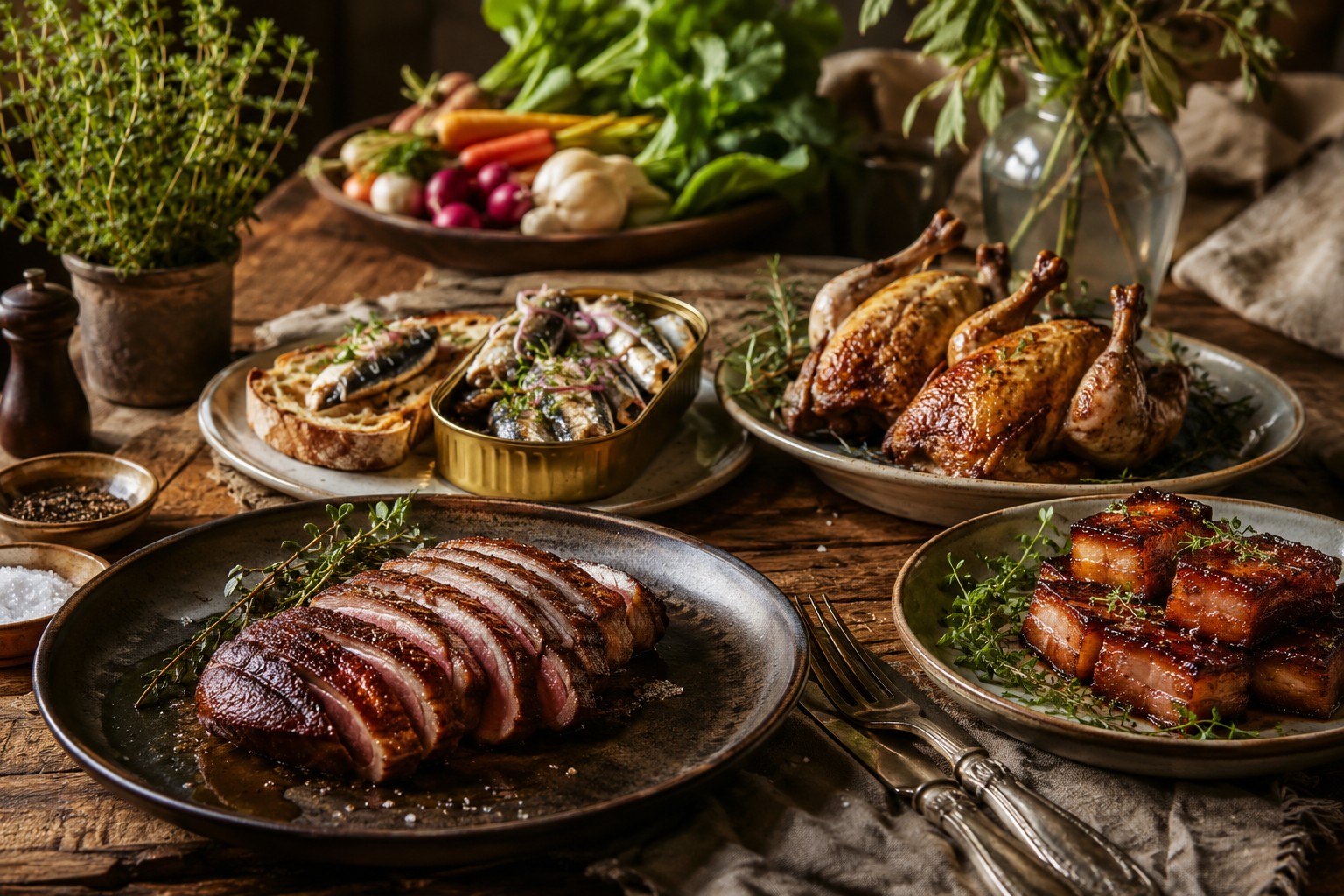 High-Quality Alternative Proteins: Duck, Quail, Pork, and Tinned Fish Recipes for 2026 Tables