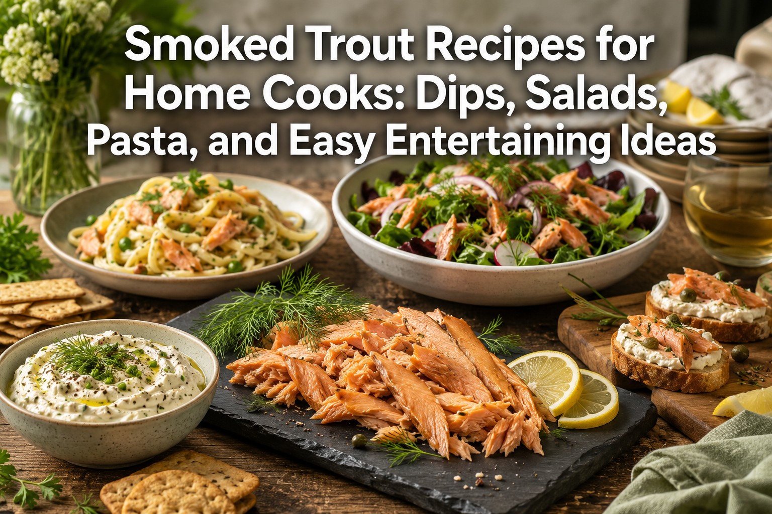 Smoked Trout Recipes for Home Cooks: Dips, Salads, Pasta, and Easy Entertaining Ideas