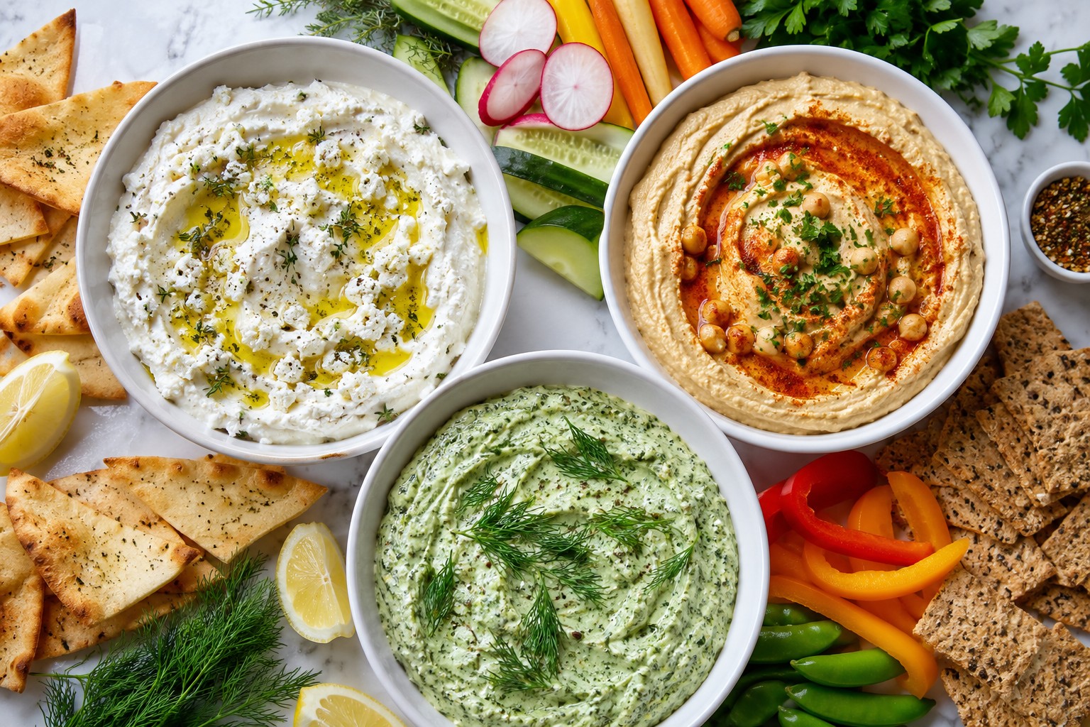 Easiest No-Cook Dips for Party Guests