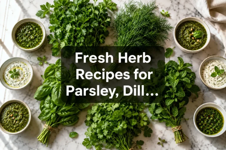 Fresh Herb Recipes for Parsley, Dill, Mint, Cilantro, and Basil