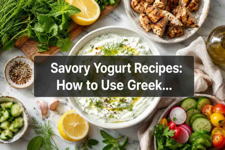 Savory Yogurt Recipes: How to Use Greek Yogurt in Dips, Sauces, Marinades, and Main Dishes